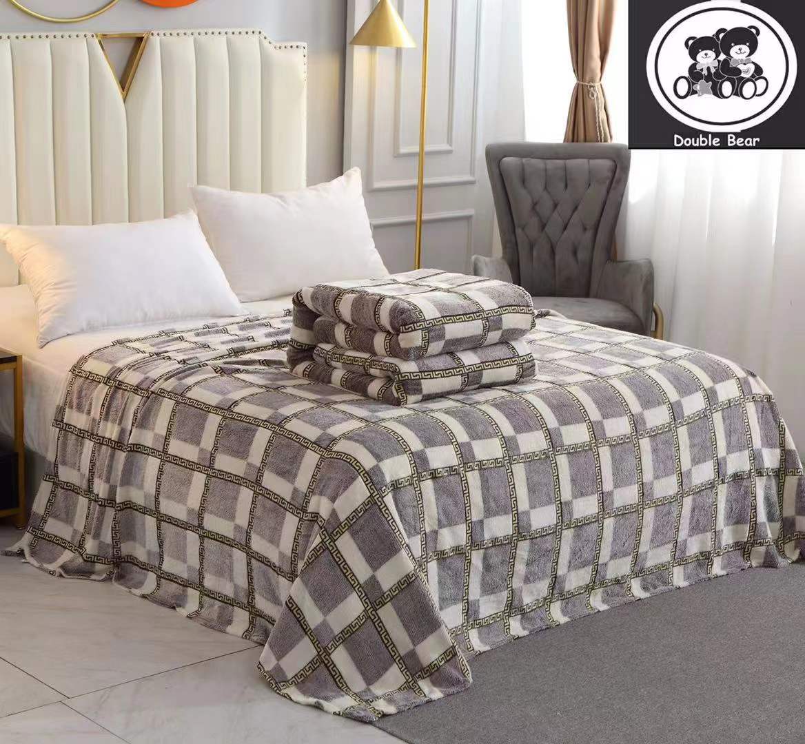 Digital print woollen blanket