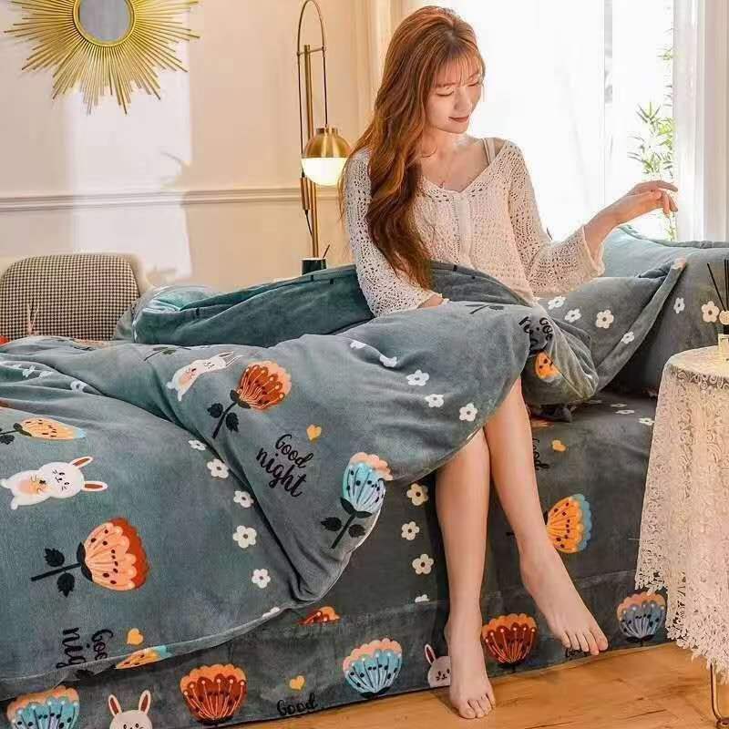 牛奶天鵝絨紡織印花羽絨被套裝 制造商,牛奶天鵝絨紡織印花羽絨被套裝 工廠,供應 牛奶天鵝絨紡織印花羽絨被套裝