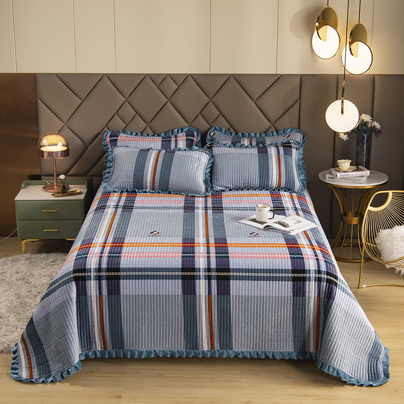 stripe bed cover