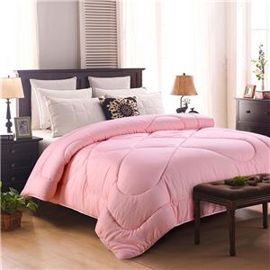 淺藍綠色純色滾花冬被