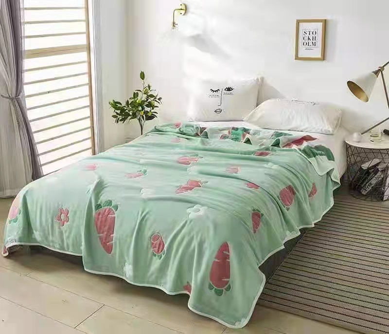 六層棉夏季被子: